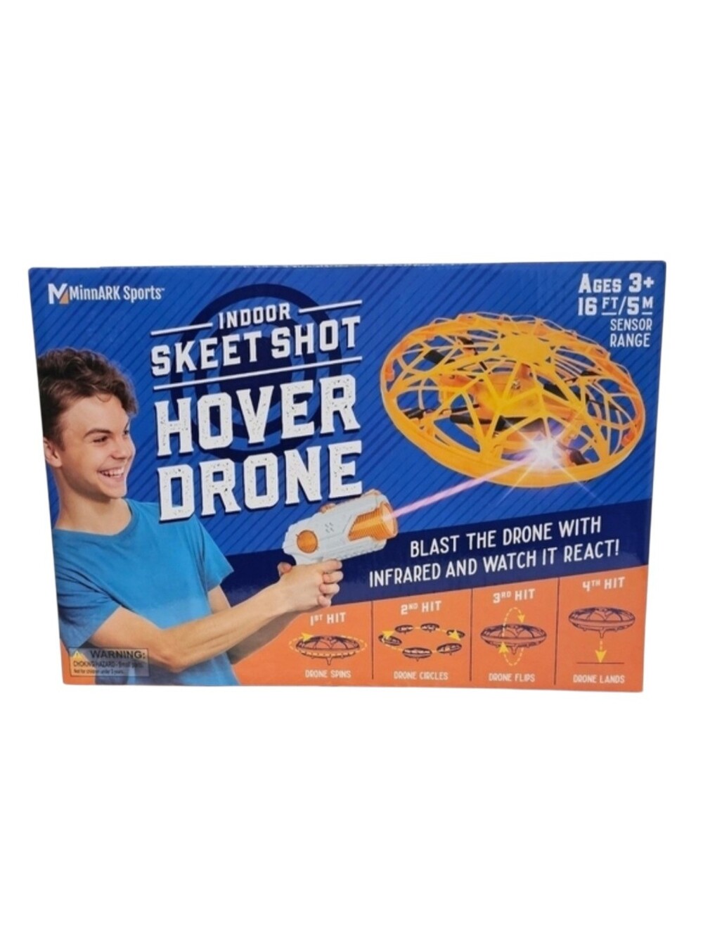 New MinnARK Sports Indoor Skeet Shot Hover Drone 16Ft Sensor Range